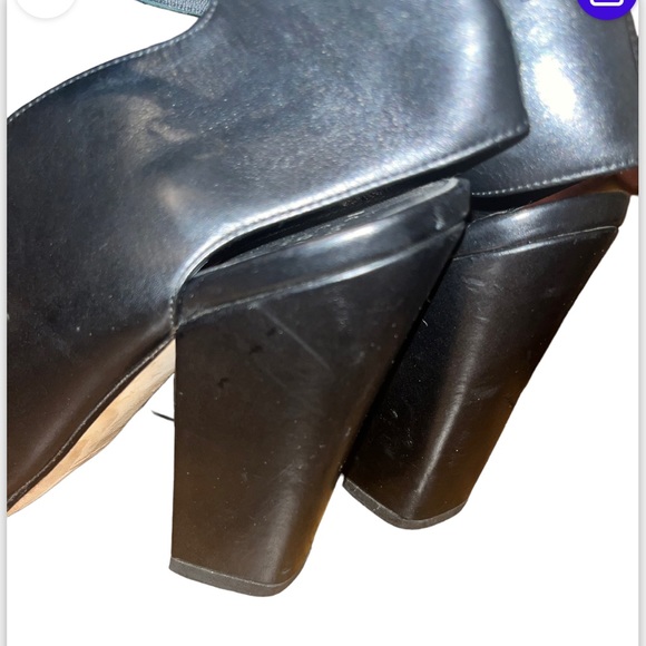 Laurence Decade Paris Black Leather Open Toe Heel - Picture 5 of 7